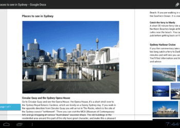 Un vistazo a Google Docs App para Android