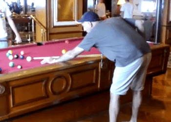 Cosas cool: una mesa de pool con Giroscopio para un crucero