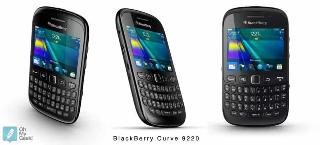 Blackberry Curve 9320 y Curve 9220 lanzados por RIM