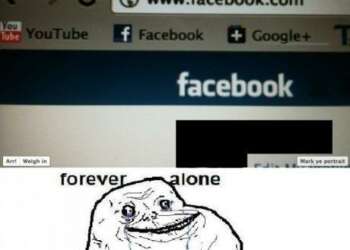 Este imagen representarí­a el colmo de un «Forever Alone»