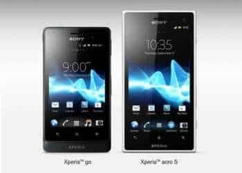Dos nuevos smartphones de Sony: Xperia Go y Xperia Acro S