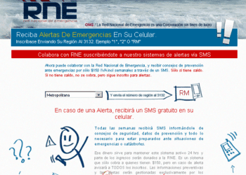 ONG lanza sistema de educación y alertas vía SMS para catástrofes