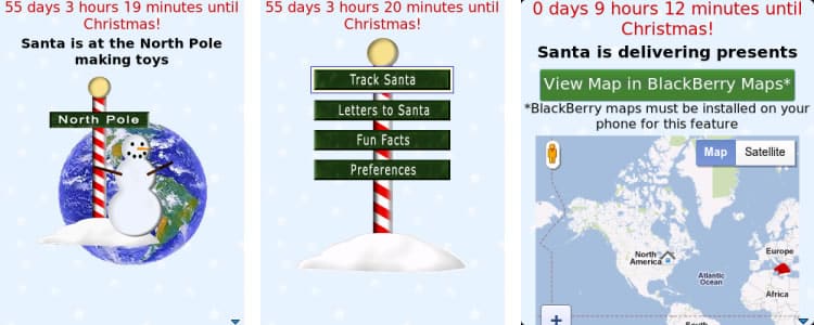 Santa Tracker - BlackBerry