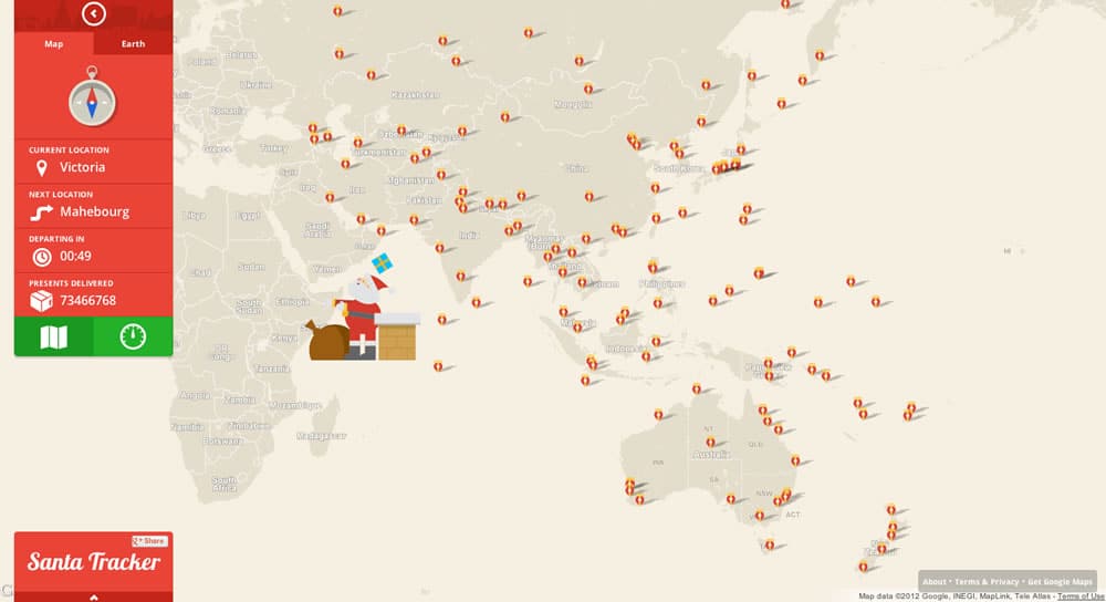 Santa Tracker - Google