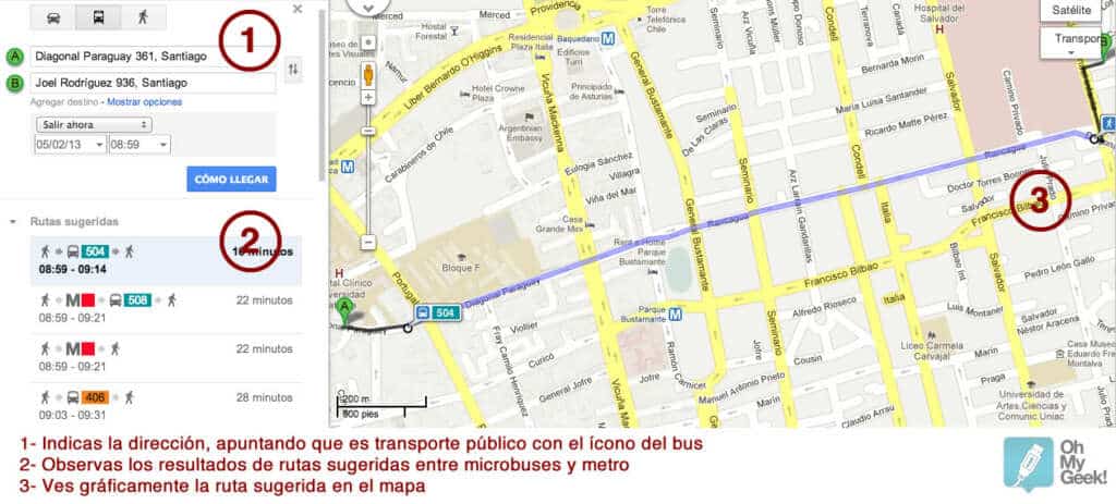 Google Maps Santiago De Chile