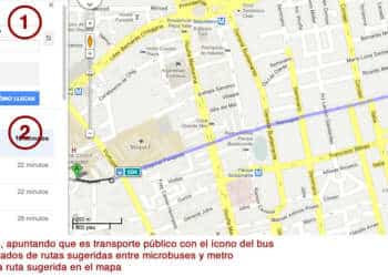Google habilita sus indicaciones de ruta con el transporte público de Santiago de Chile
