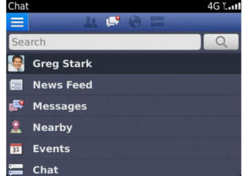 Facebook 4.0 está disponible para smartphones BlackBerry