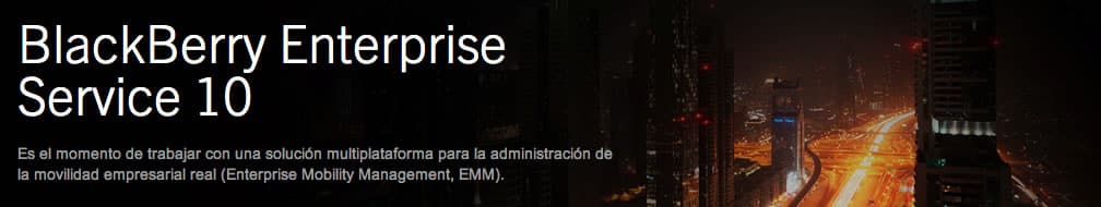 Blackberry Enterprise Service BlackBerry Enterprise Service 10