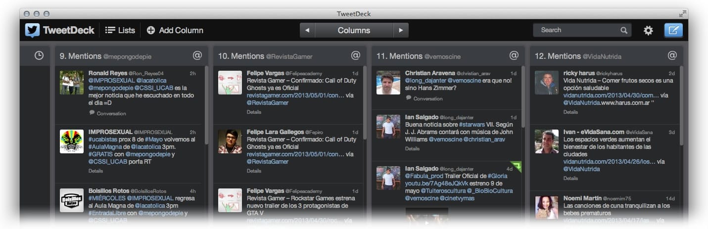 Tweetdeck Mac TweetDeck (Mac)