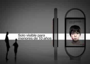 ONG española lanza publicidad 3D sobre maltrato infantil que solo pueden ver los niños