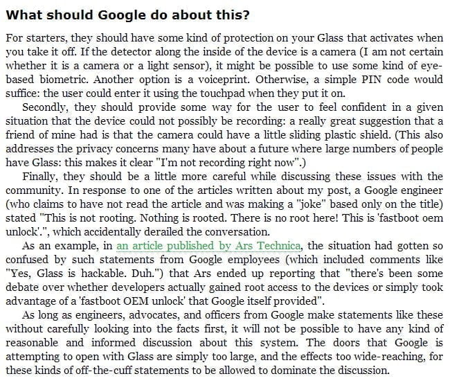 Google Glass Hack