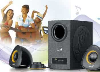 SW-2.1 800P: unos parlantes para computador con reproductor de MP3 y Radio FM