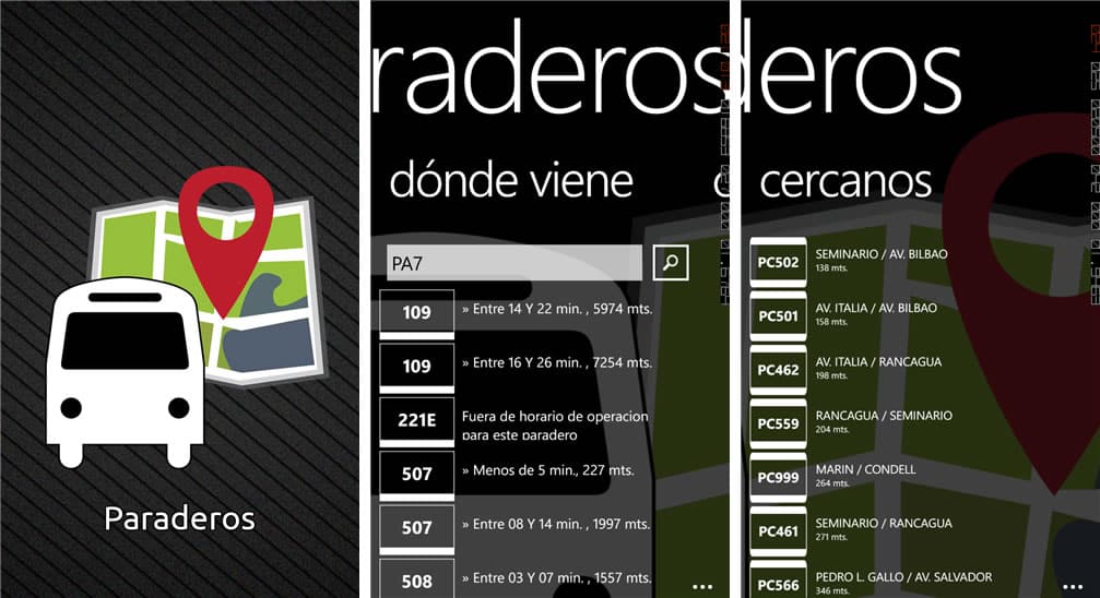 Paraderos Wp App Paraderos WP App