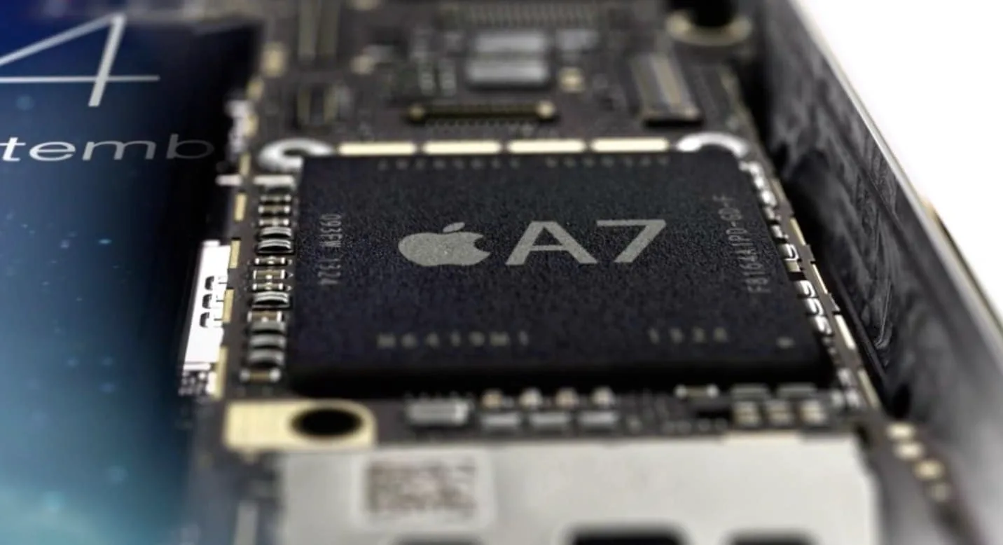 Chip A Samsung fabrica los chips A7 de Apple.