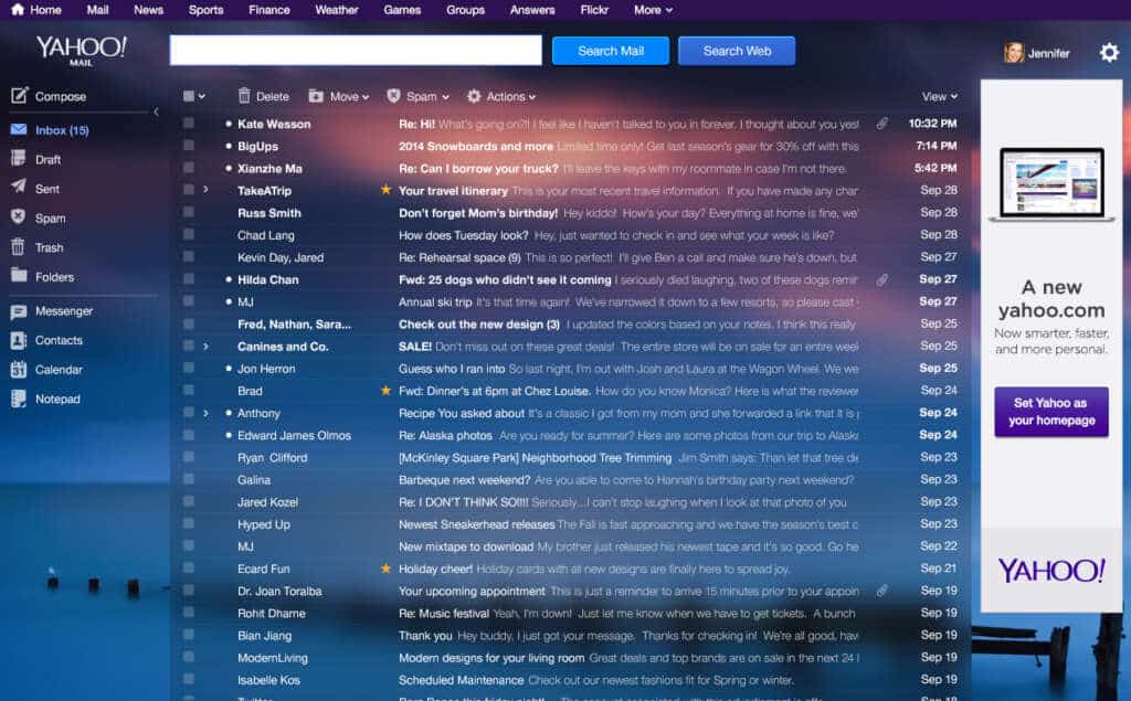 Nueva imagen de Yahoo! Mail.