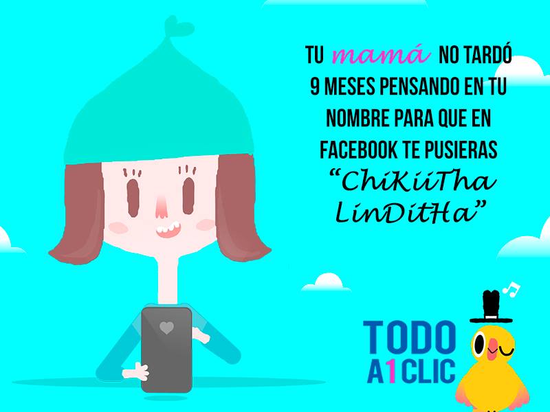 Campana Todo a 1 clic Aviso nombre Facebook