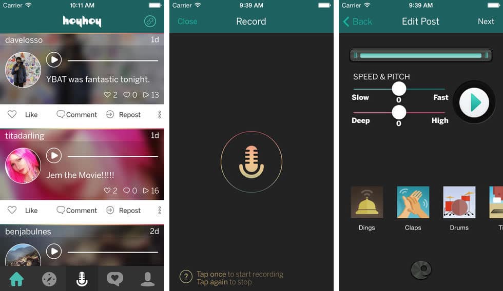Heyhey App Red Social Audio Iphone Ios HeyHey App Red Social Audio iPhone iOS