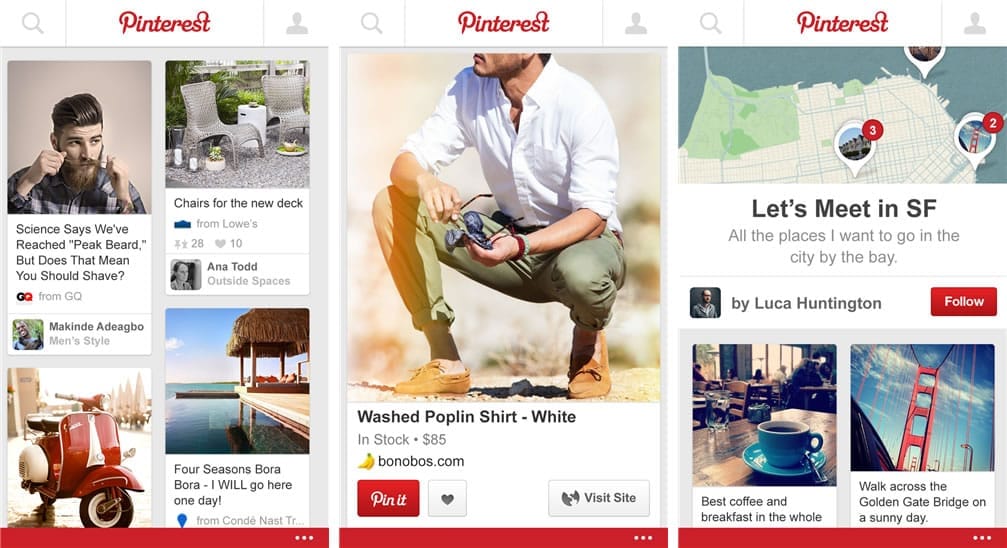 Pinterest Para Windows Phone Pinterest para Windows Phone