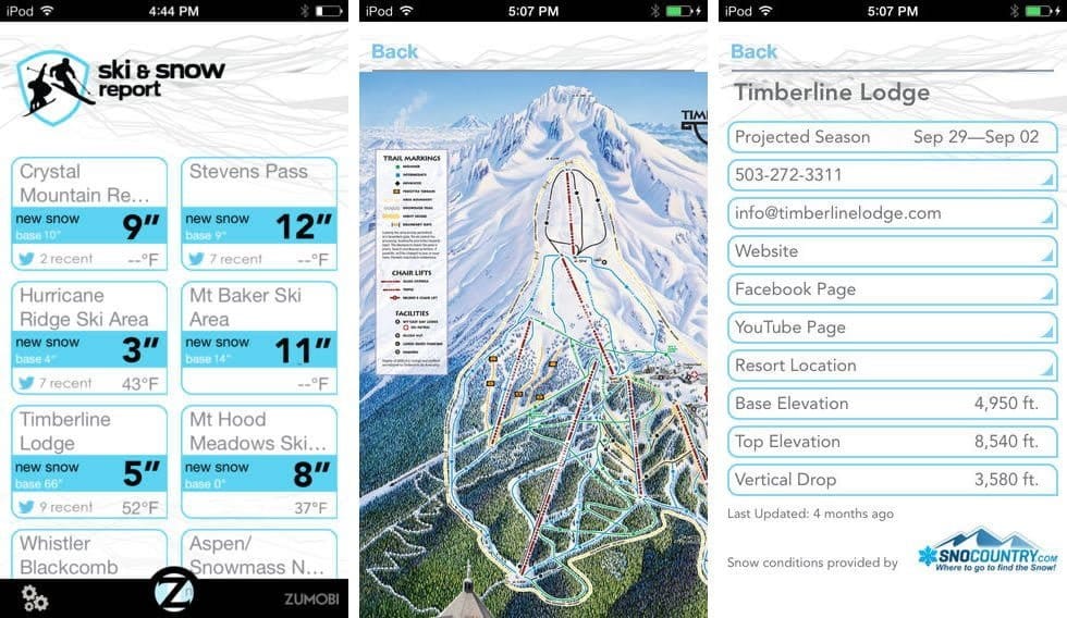 Ski And Snow Report Ios Iphone Ohmygeek Ski and Snow Report IOS IPHONE OHMYGEEK
