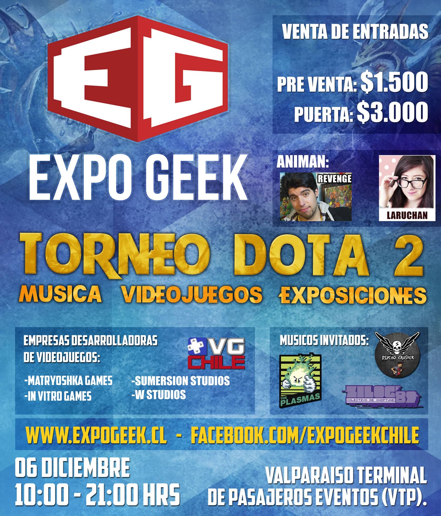 Afiche Expo Geek 2014.