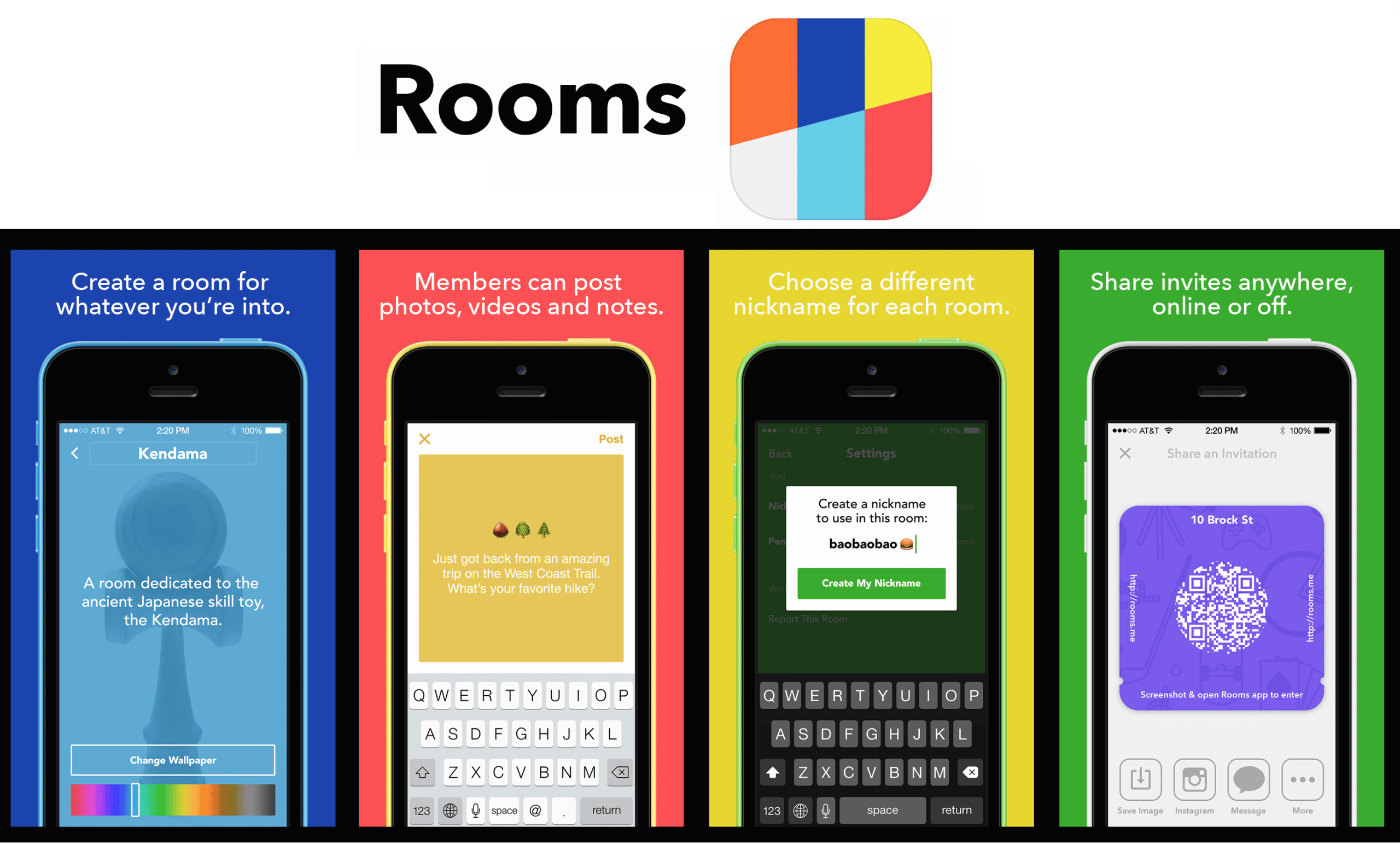 Rooms permitirá compartir y personalizar contenidos con otros usuarios sin necesidad de mostrar el nombre verdadero.