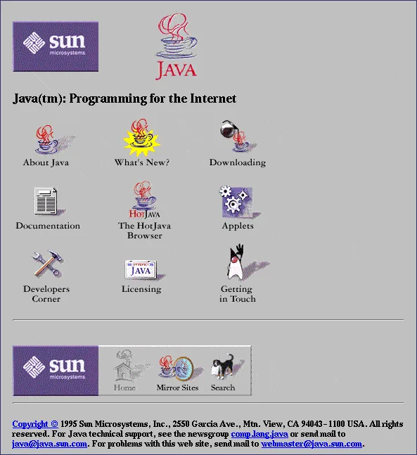 En los años 90s, Sun MicroSystems fueron los originales dueños del lenguaje Java.