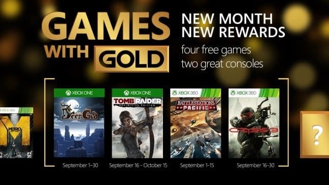 Games With Gold Septiembre Games With Gold septiembre 2015