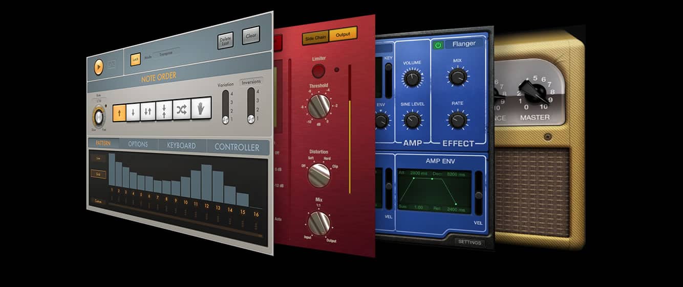 Plugins Logic Pro X Además de la biblioteca de sonidos, Logic Pro X 10.2 incluye varios plug-ins.
