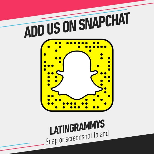Los Latin GRAMMY también subirán clips por Snapchat.