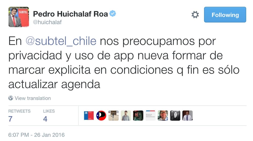 Tweet Huichalaf App SUBTEL 01