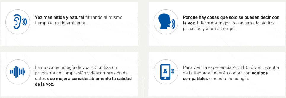 Especificaciones Voz Hd Entel Especificaciones Voz HD Entel