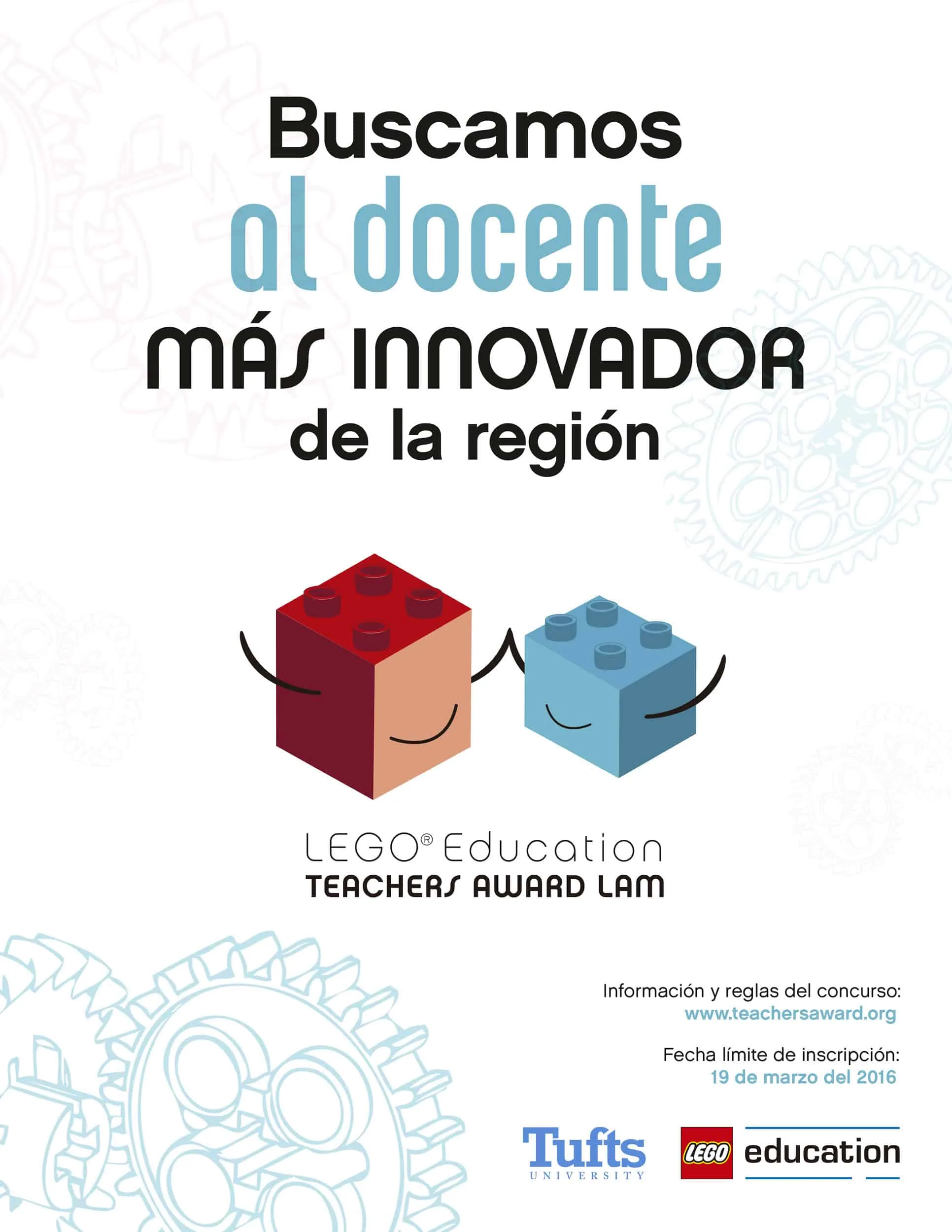 Lego Education Teachers Award Lam Profesor innovador: Afiche del LEGO Education Teachers Award LAM.