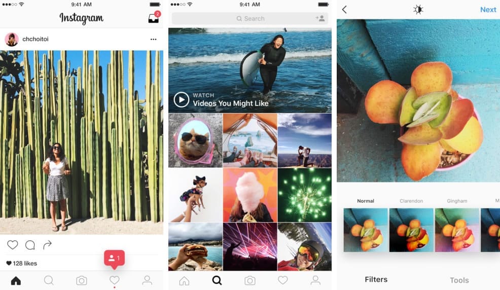 Instagram Nueva Ui . Instagram 8.0 en iOS.