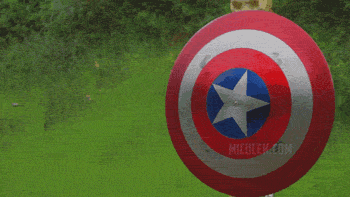 Escudo de Capitan America por Jerry Miculek.