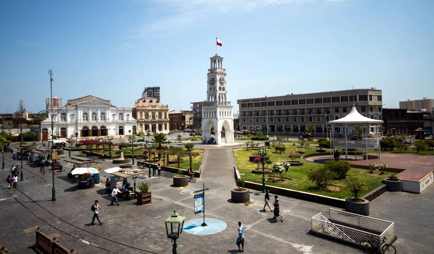 Plaza Arturo Prat de Iquique ahora cuenta con Wi-Fi gratuito. 