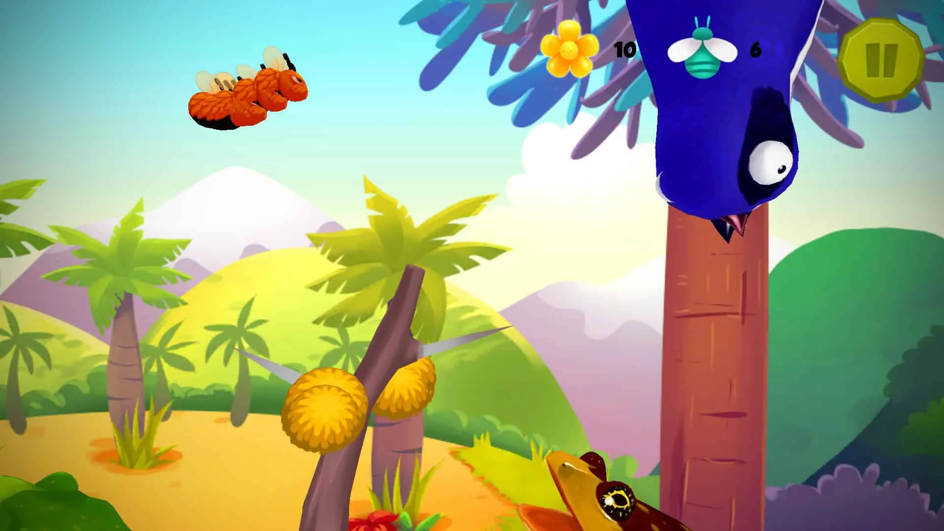 Poliniza Bichos App Ciencia para niños: Pantallazo de Poliniza Bichos.