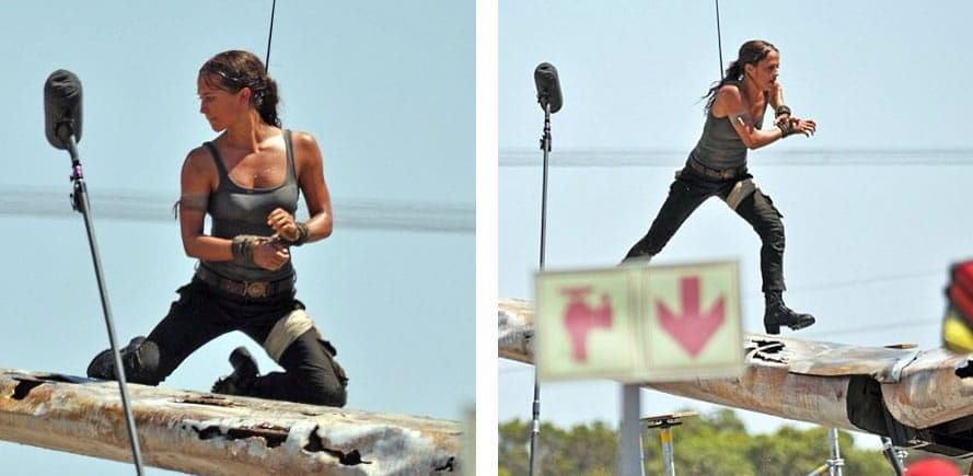 Alicia Vikander como Lara Croft.