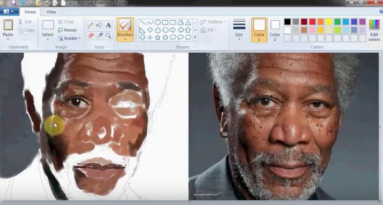 Recolectamos los mejores videos de arte hechos en Microsoft Paint