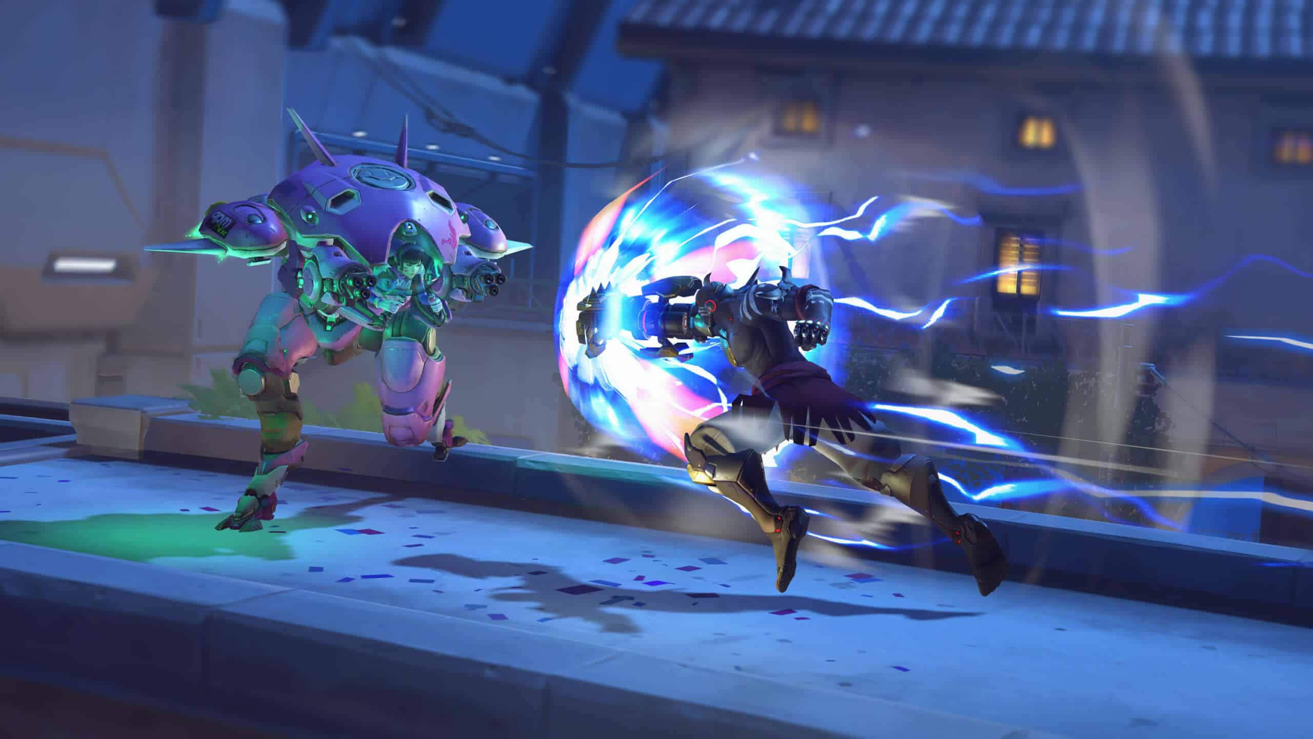 Overwatch Doomfist Scaled Doomfist en lucha dentro de Overwatch.