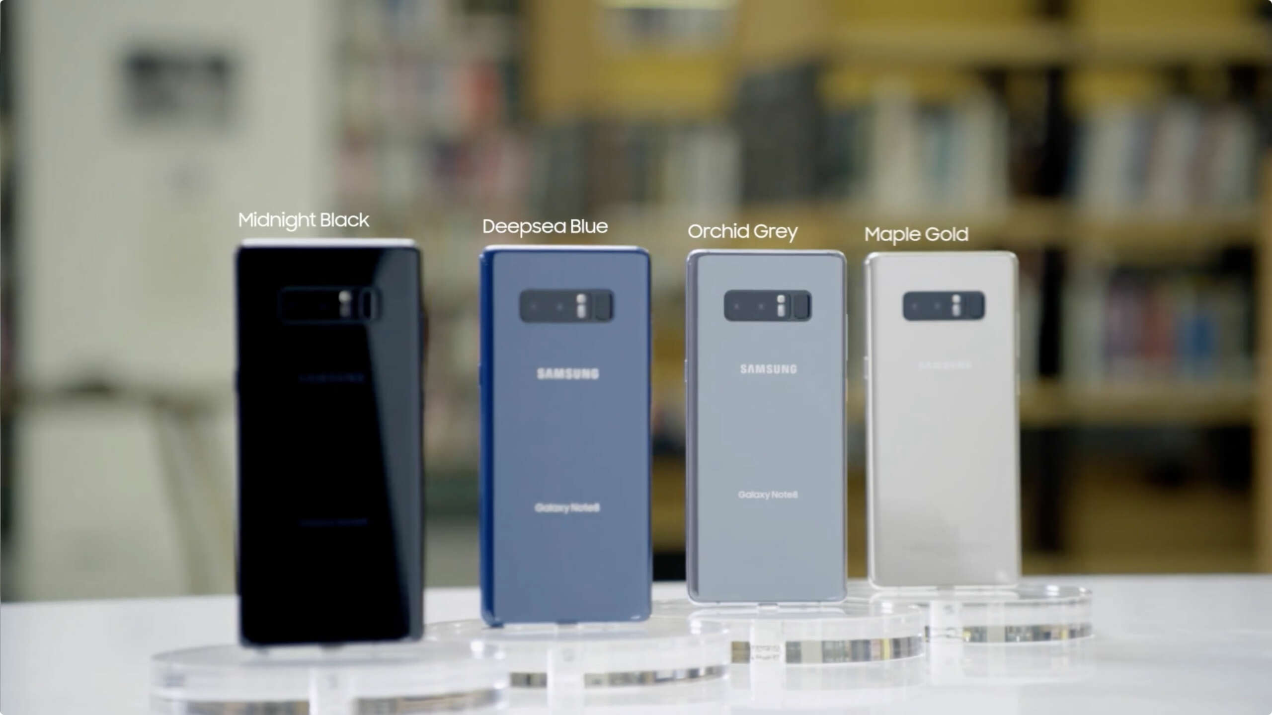 Colores del Galaxy Note 8.