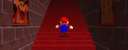Mario Endless Stairs Mario también tiene aplicado el Tono Shepard como Christopher Nolan.