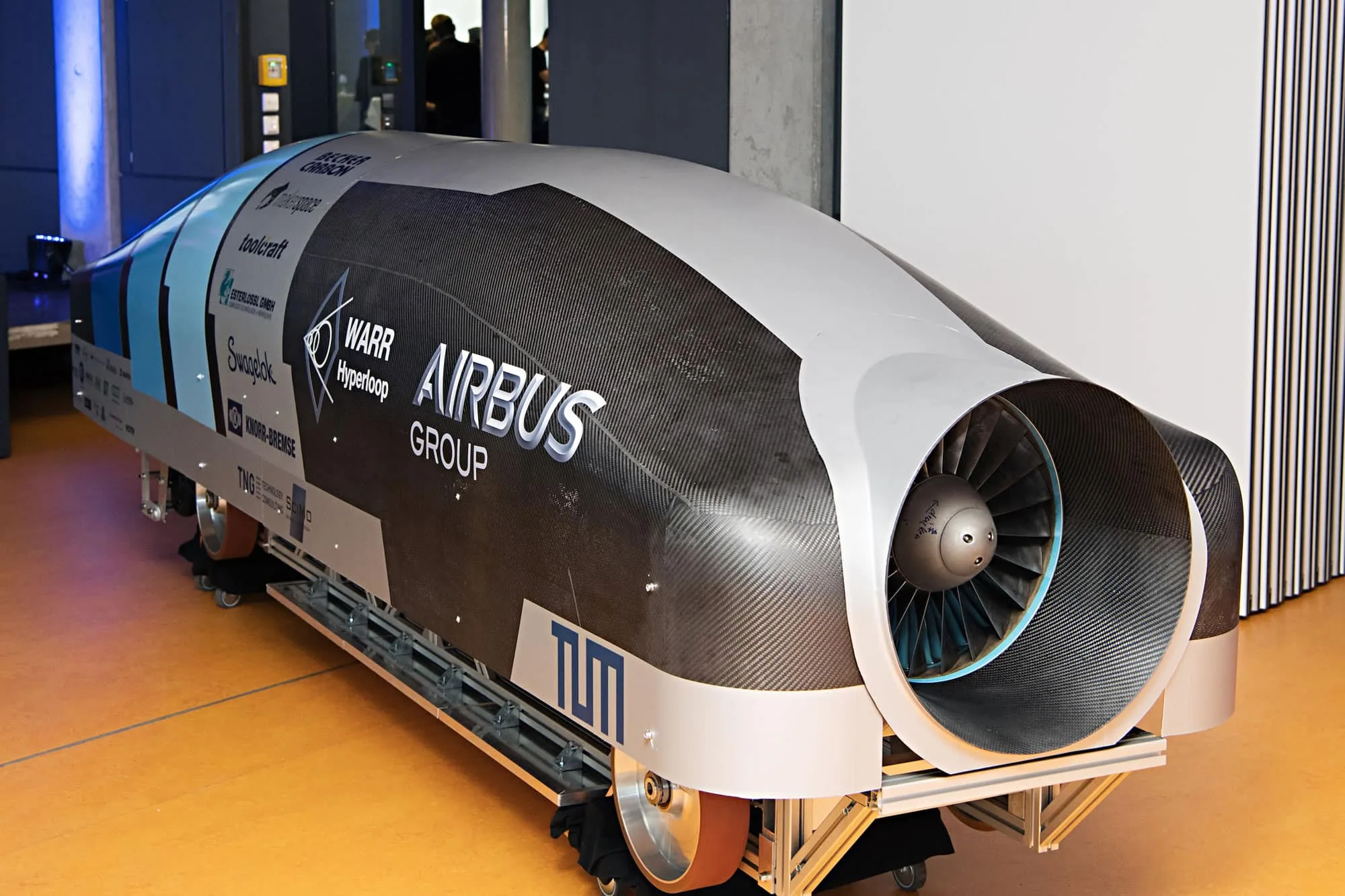 Warr Hyperloop Capsula Así luce la cápsula Hyperloop del equipo WARR.