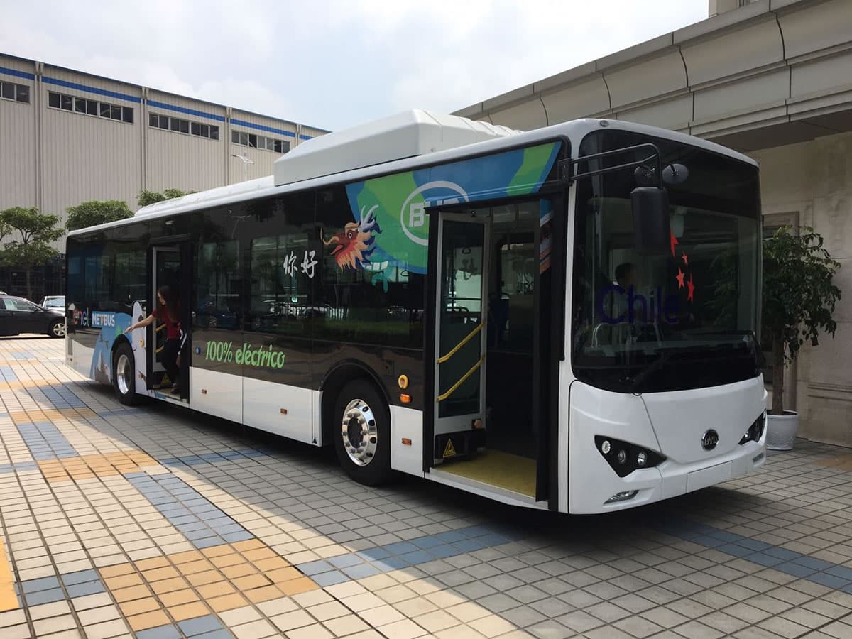Buses Electricos Transantiago Bus eléctrico del Transantiago.