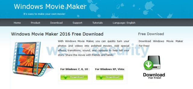 Falso Windows Movie Maker Movie Maker