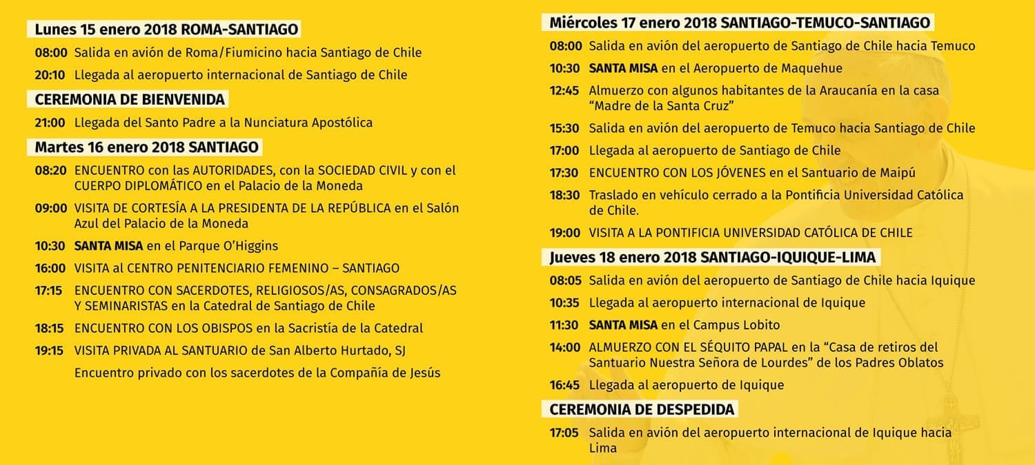 Por visita del Papa en Chile, Uber no funcionará en todos los sectores