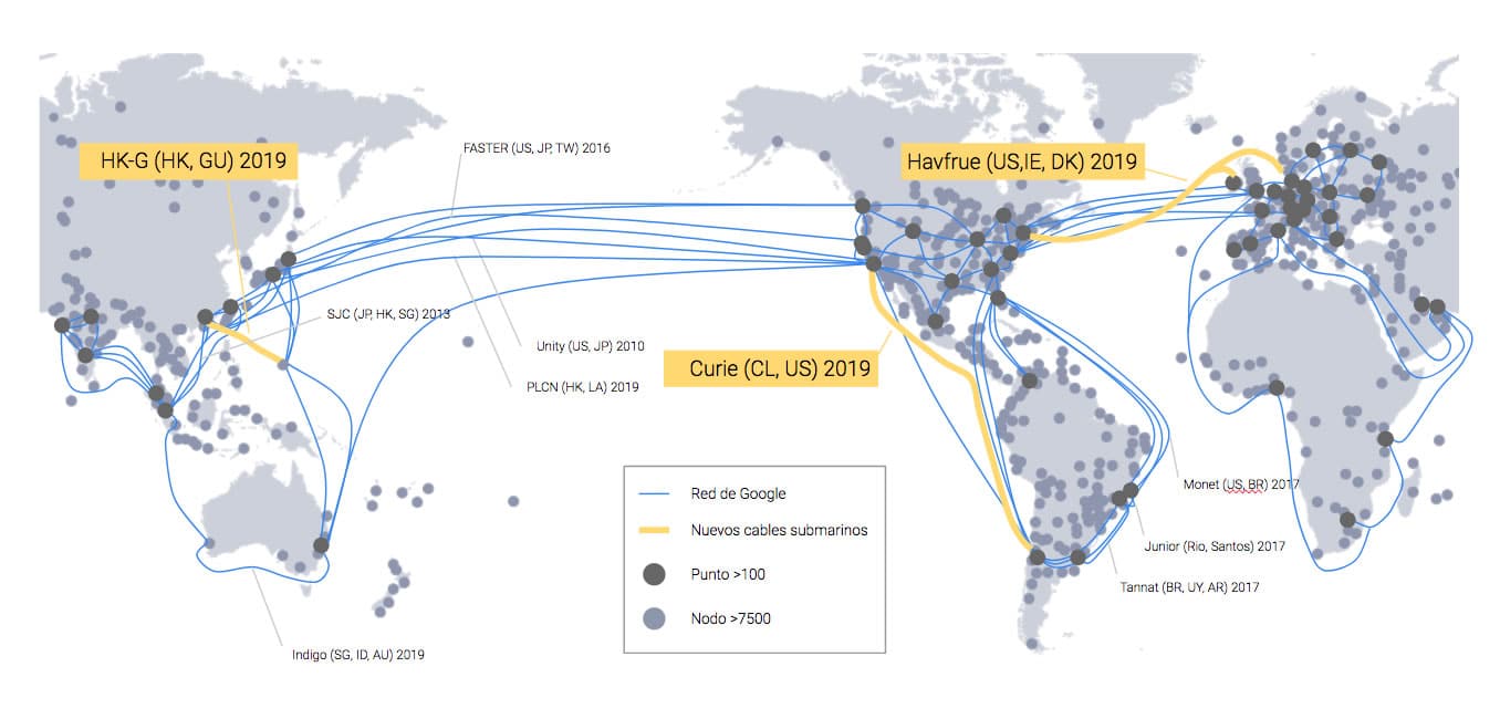 ¿Por qué Google instalará un cable submarino directamente con Chile?