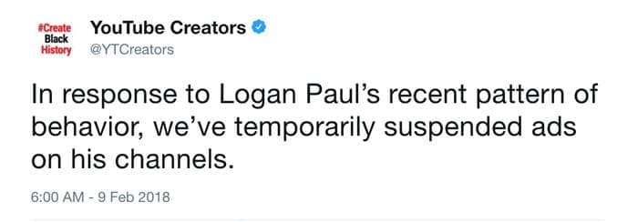 Logan Paul Youtube Castigo Logan Paul no entendió y YouTube le cortó toda la monetización de su canal