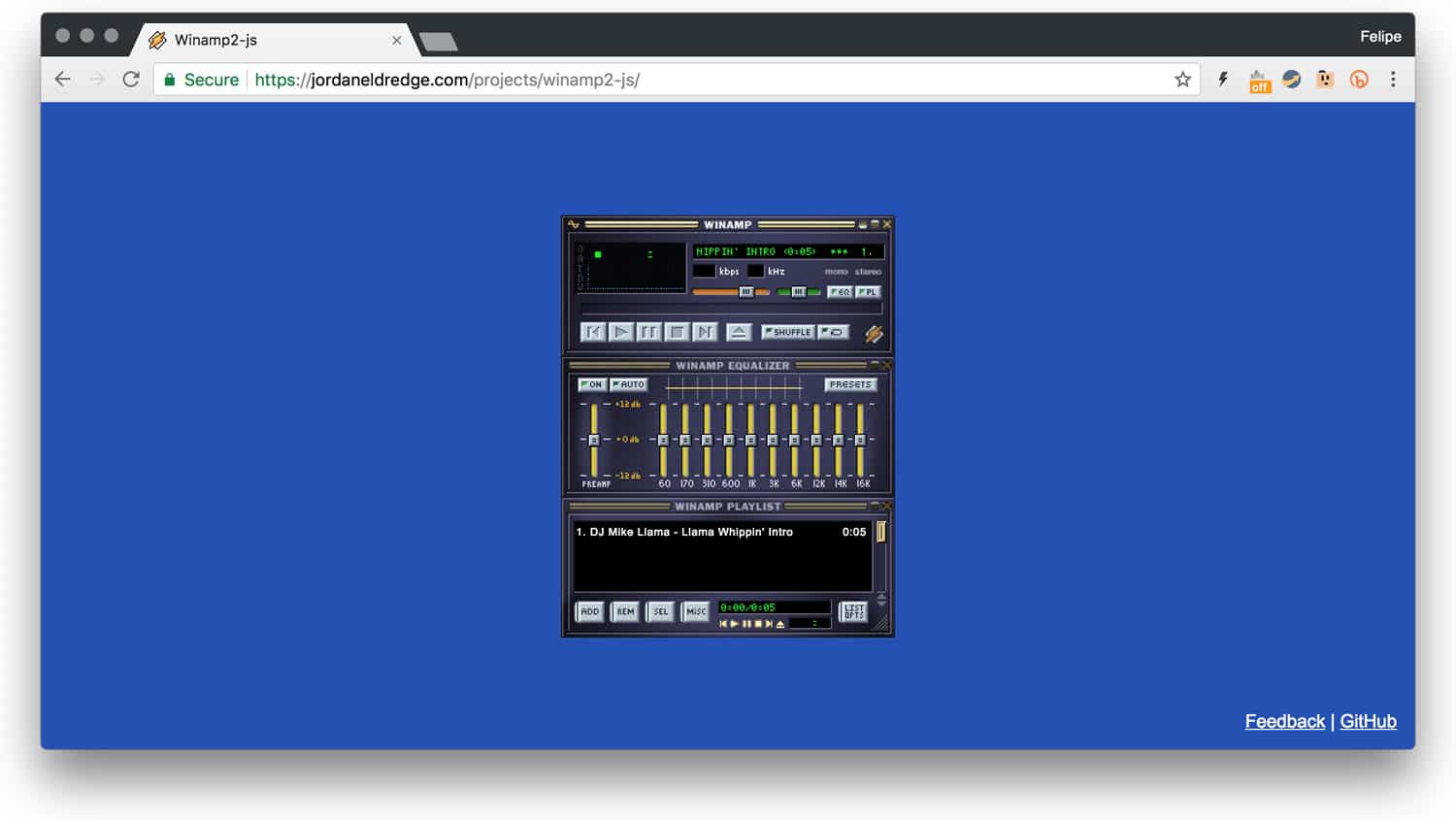 Winamp Web Js Notable: programador portó el clásico Winamp 100% operacional a la Web