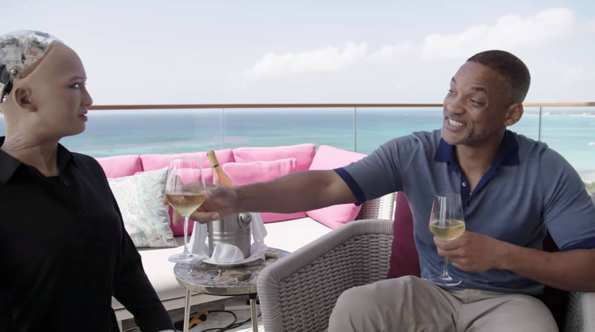 Will Smith Sophia Robot La robot Sophia friendzoneó a Will Smith en hilarante video