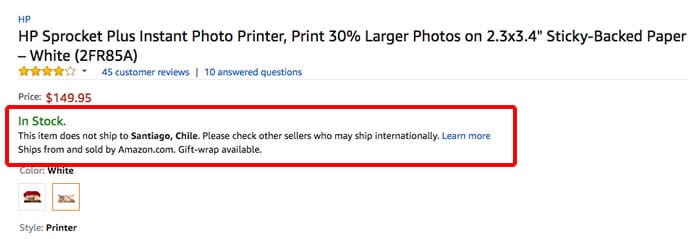 No, Amazon no te dejará comprar todo su catálogo desde Chile
